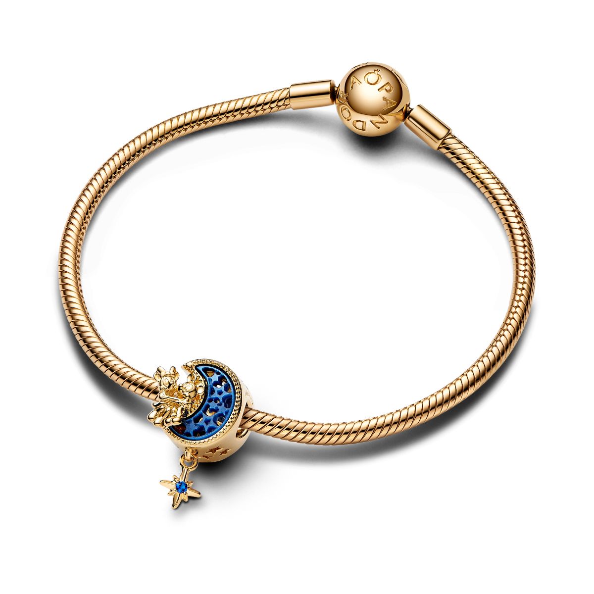 Pandora Disney x Pandora Mouse Crescent Moon 14k Gold plated charm 762956C01 watchesonline