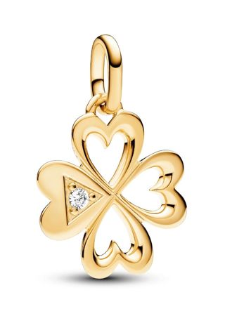 Pandora ME Heart Four-leaf Clover charm 763034C01