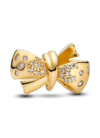 Pandora Timeless Bow 14k gold plated charm 763442C01