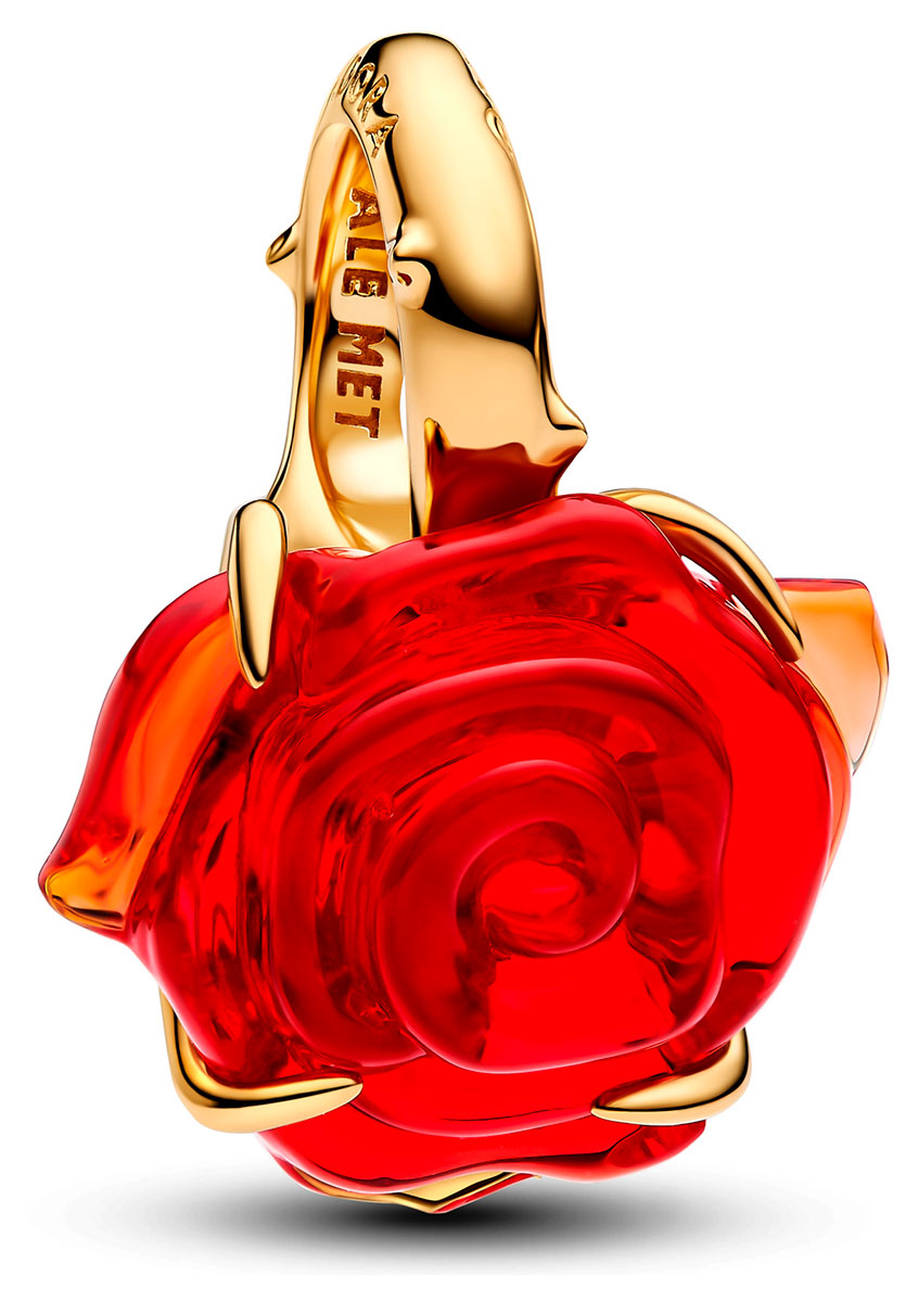 Belle's Radiant Rose Pandora Disney Belle Rose Charm Belle's