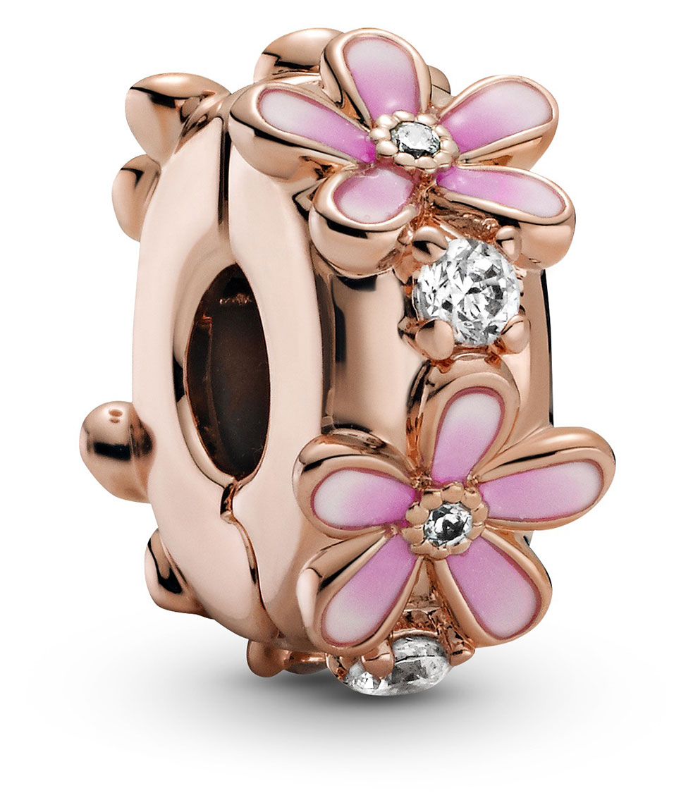 Pandora Fixed Clips Charm Pink Daisy 788809C01 watchesonline