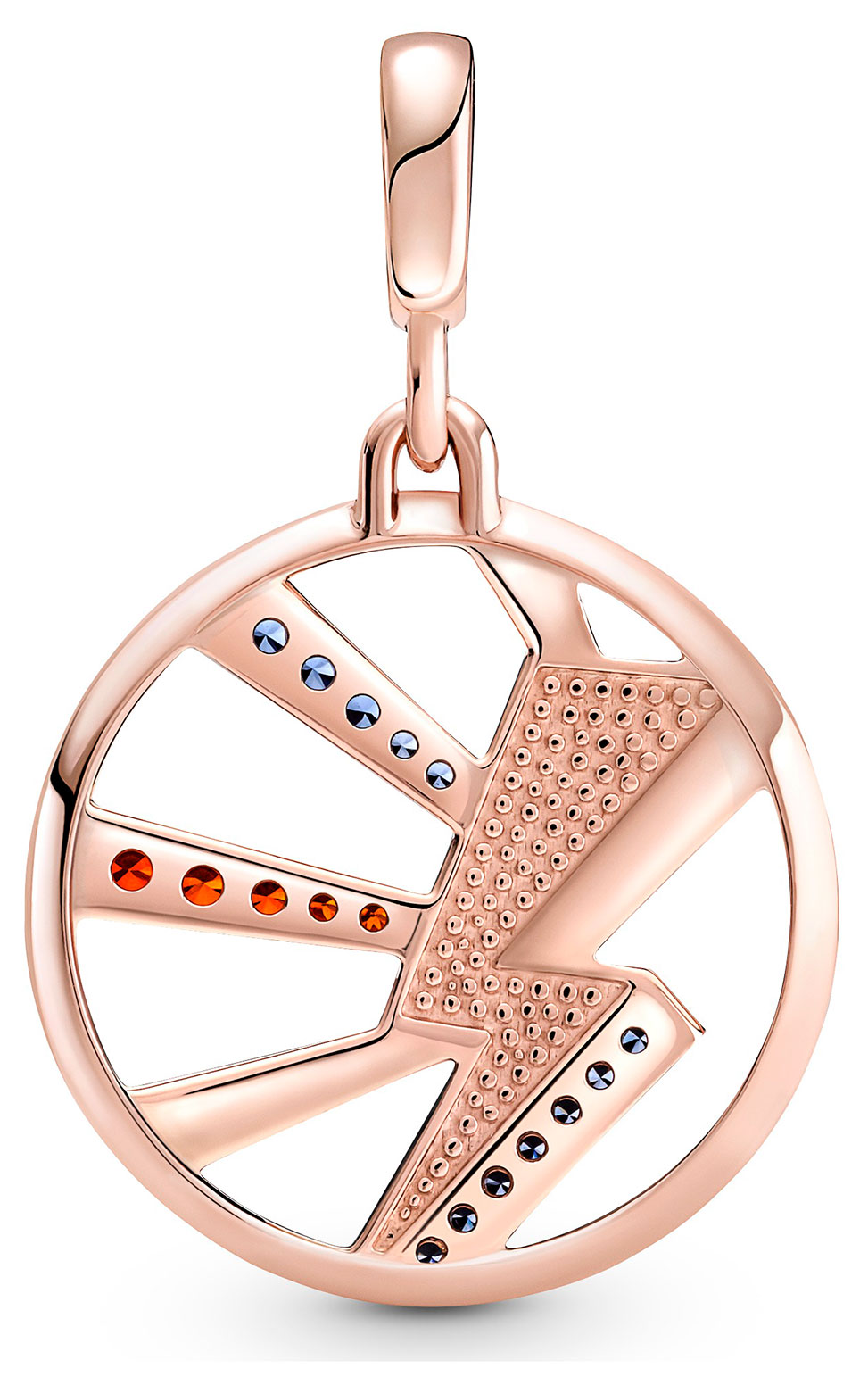 Pandora Me Charm Light Me Up Medallion 14k Rose Gold-Plated  