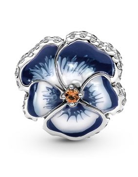 Pandora Moments Blue Pansy Flower charm 790777C02