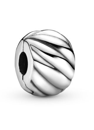 Pandora Polished Feathered clip charm 791752