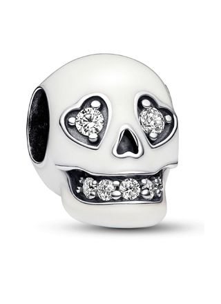 Pandora Halloween Glow-in-the-dark Sparkling Skull charm 792811C01