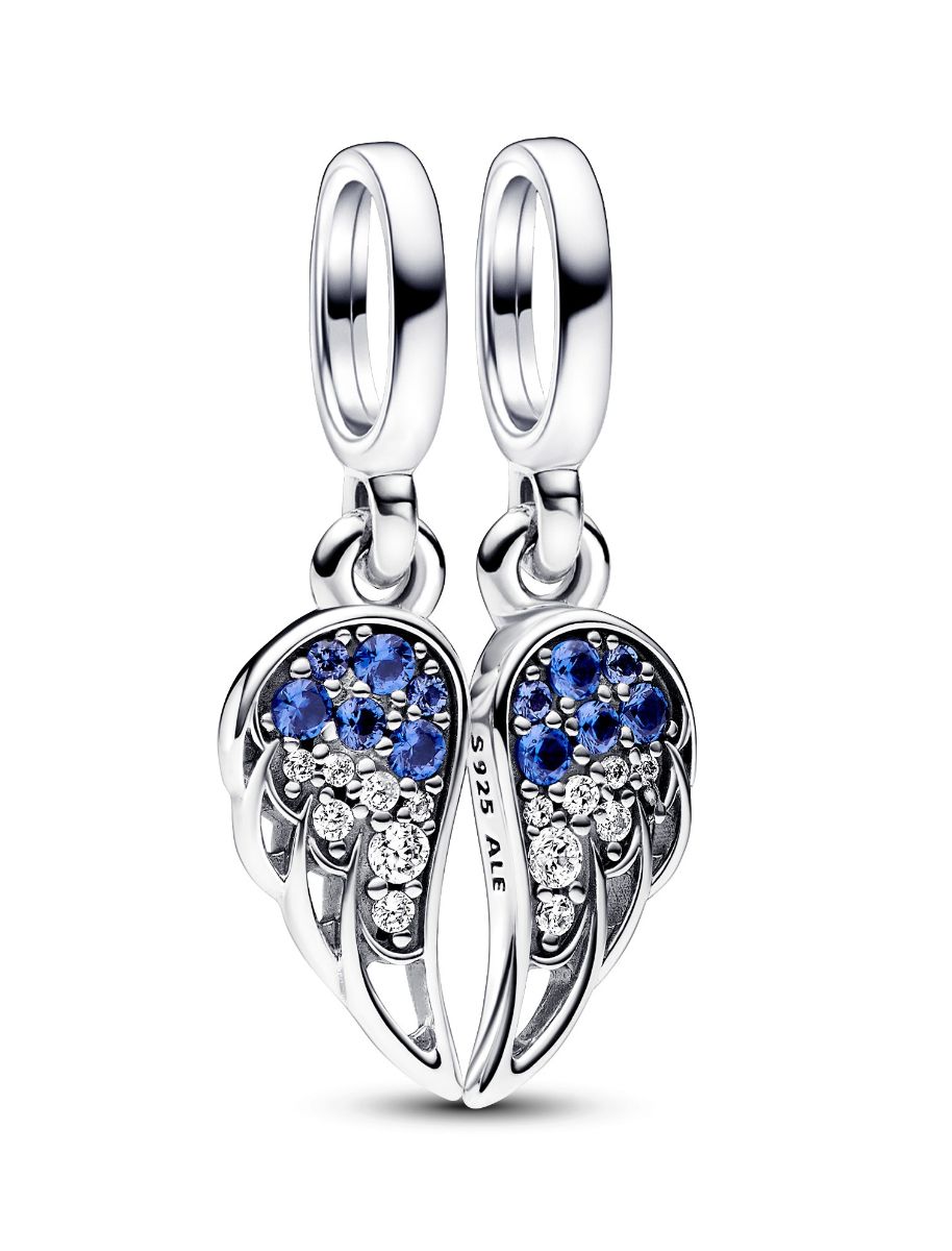 Pandora Moments Sparkling Splittable Angel Wings Sterling silver charm 792821C01