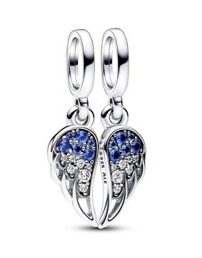 Pandora Moments Sparkling Splittable Angel Wings Sterling silver charm 792821C01