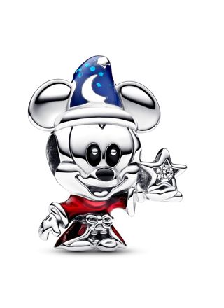 Pandora Disney x Pandora Sorcerer Apprentice Mickey Sterling silver Enamel charm 792954C01