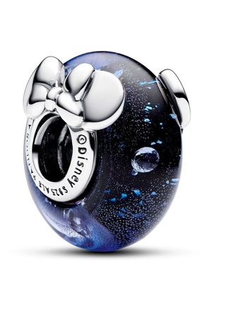 Pandora Disney x Pandora Mickey Mouse & Minnie Mouse Sterling silver Blue Murano charm 792958C01