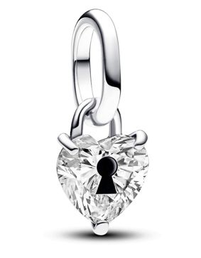 Pandora ME Keyhole Heart Mini Dangle Charm Sterling silver charm 793086C01