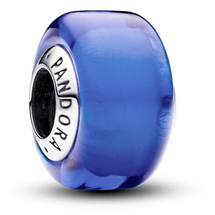 Pandora Moments Blue Mini Murano Glass Charm Sterling silver charm 793105C00
