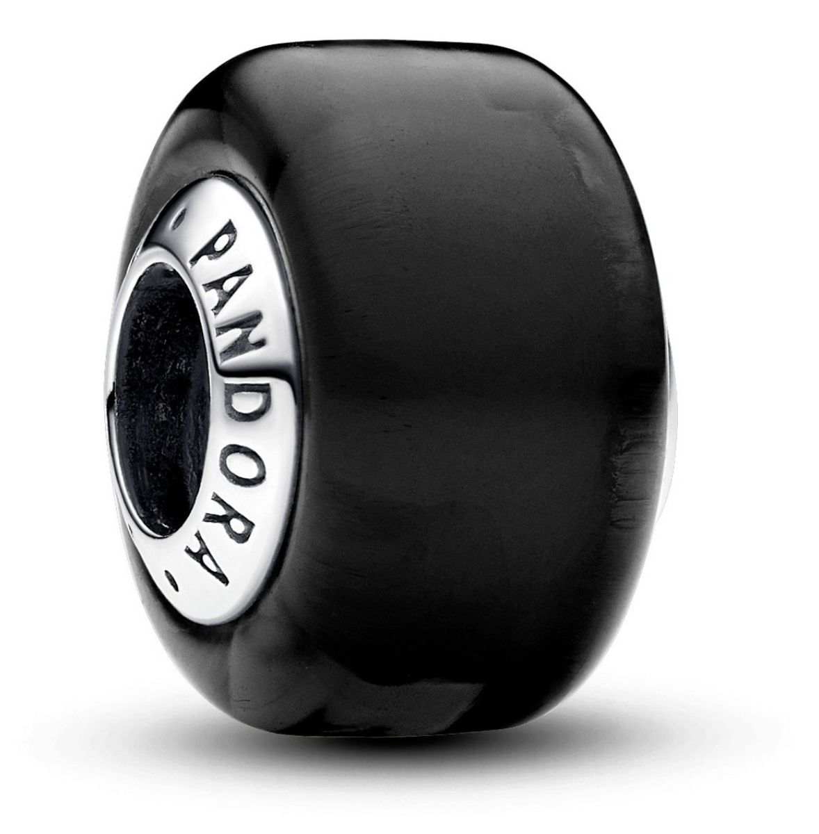 Pandora Moments Black Mini Murano Glass Charm Sterling silver charm 793117C00
