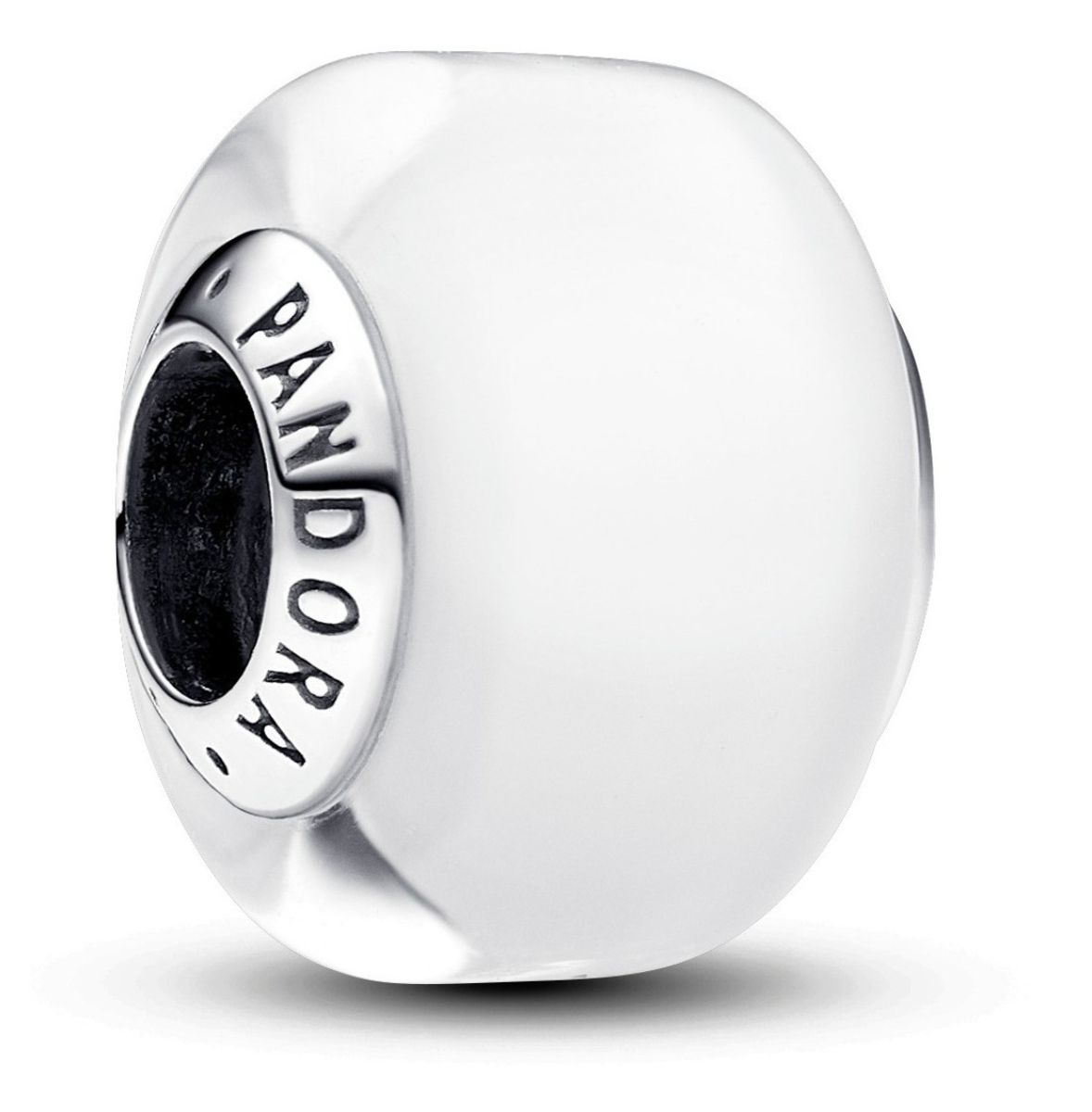 Pandora Moments White Mini Murano Glass Charm Sterling silver charm 793118C00