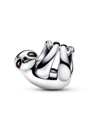 Pandora Moments Hanging Sloth Sterling silver Enamel Black charm 793331C01