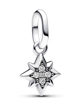 Pandora ME Star Mini Dangle Sterling silver Cubic Zirconia Clear charm 793370C01