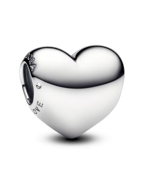 Pandora Moments Engravable medium heart sterling silver charm 793439C00