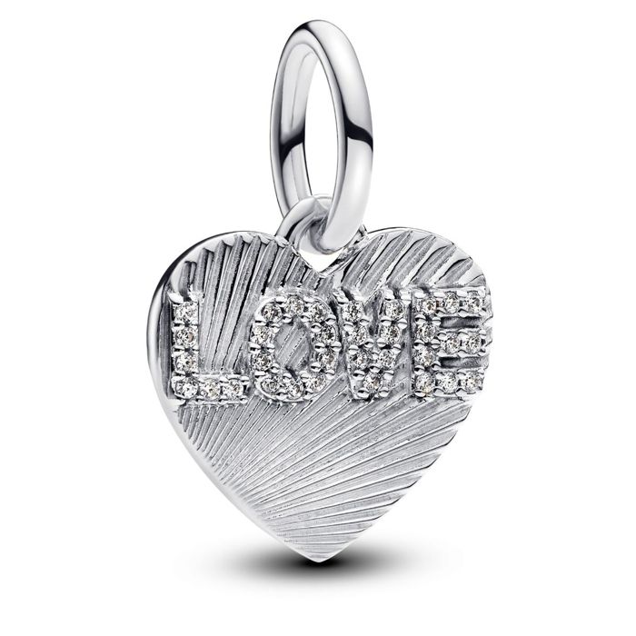 Sterling Silver Pandora Part Of My Heart Charm Pandora Moments