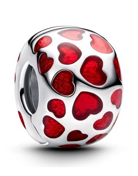 Pandora Moments charm red hearts clip charm 793679C01