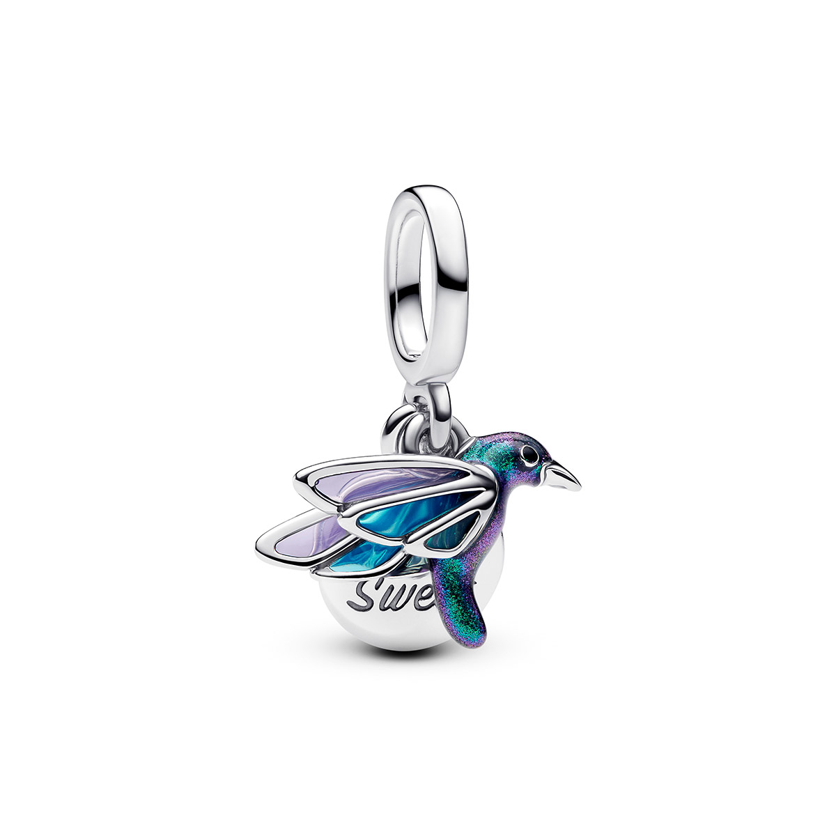 Pandora Moments blue hummingbird charm 793746C01