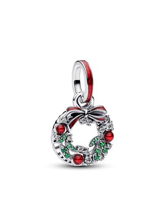 Pandora Moments Christmas Wreath Charm 794238C01