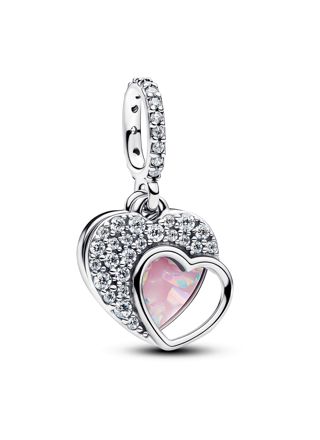 Pandora Moments Double Heart charm silver 794456C01
