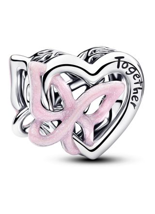 Pandora Moments Heart-Butterfly charm silver 794475C01