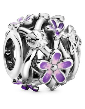 Pandora Charm Openwork Purple Daisy 798772C02
