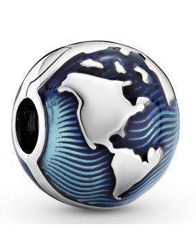 Pandora Blue Globe clips charm 799429C01