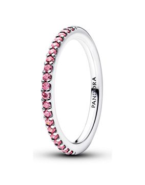 Pandora Timeless silver ring pink zirconia 192999C02