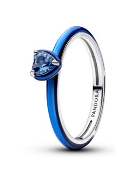 Pandora ME silver ring blue 193088C03