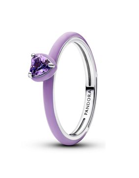 Pandora ME silver ring purple 193088C04