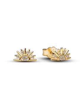 Pandora Moments gold-plated sun earrings 264627C01