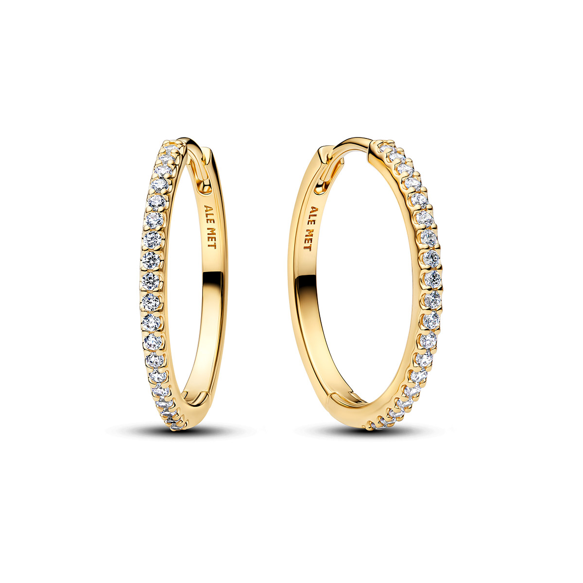 Pandora Timeless gold-plated hoop earrings 264652C01
