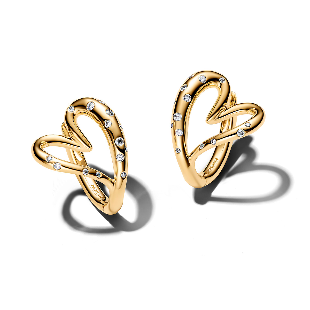 Pandora Essence gold-plated intertwined earrings 264664C01