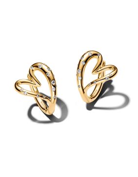 Pandora Essence gold-plated intertwined earrings 264664C01