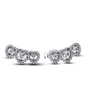 Pandora Timeless silver heart earrings 294411C01
