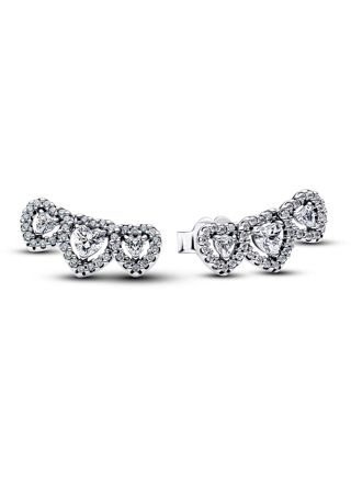 Pandora Timeless silver heart earrings 294411C01
