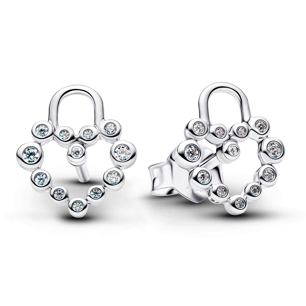 Pandora Moments silver Heartlock korvakorut 294419C01