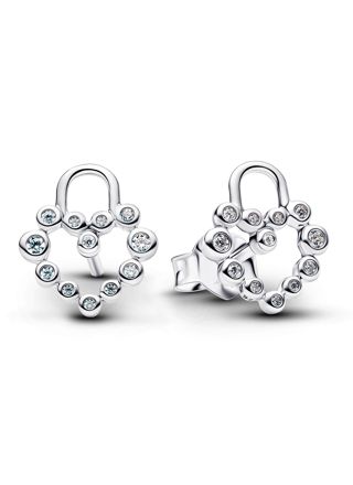 Pandora Moments silver Heartlock korvakorut 294419C01