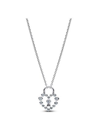 Pandora Moments silver Heartlock necklace 394416C01-50