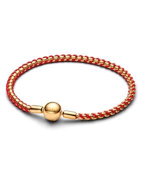 Pandora Moments gold-plated bracelet red 563816C01