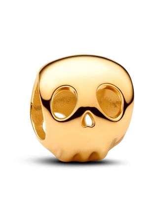 Pandora Moments gold-plated Skull charm 764518C00