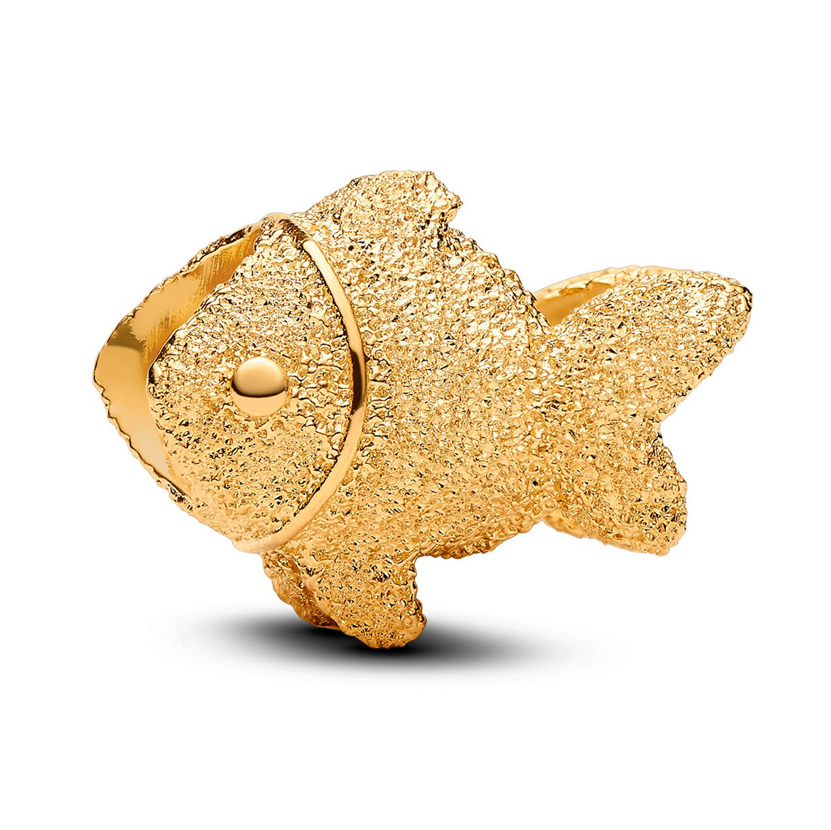 Pandora Moments gold-plated Fish charm 764522C00