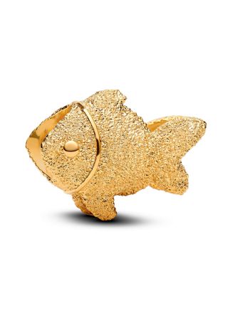 Pandora Moments gold-plated Fish charm 764522C00