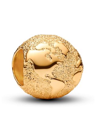 Pandora Moments gold-plated Earth charm 764529C00