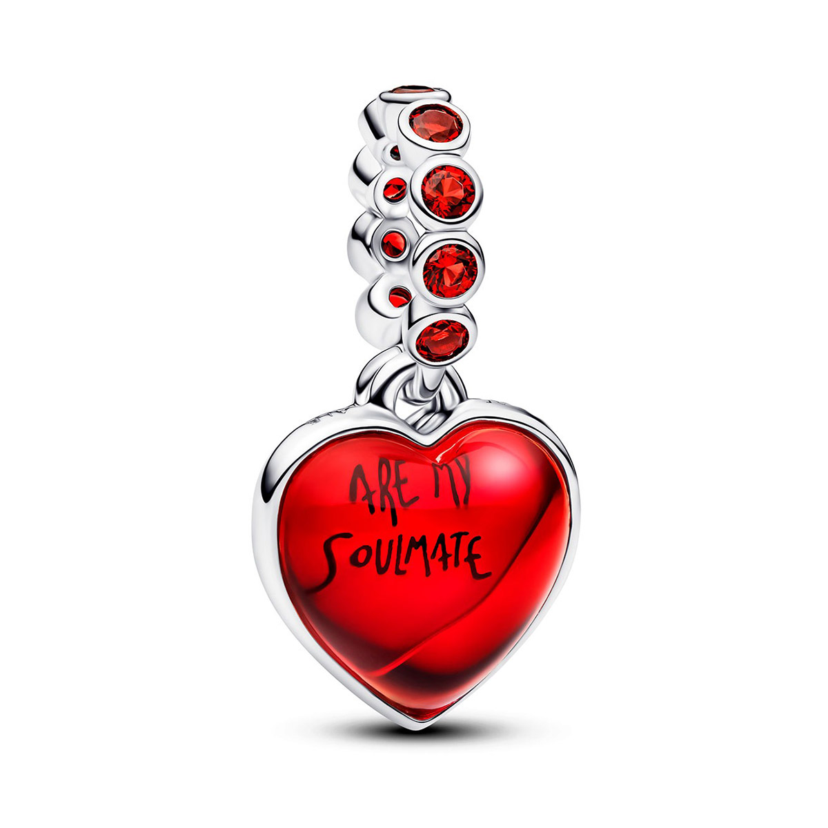 Pandora Moments silver Red heart charm 794429C01