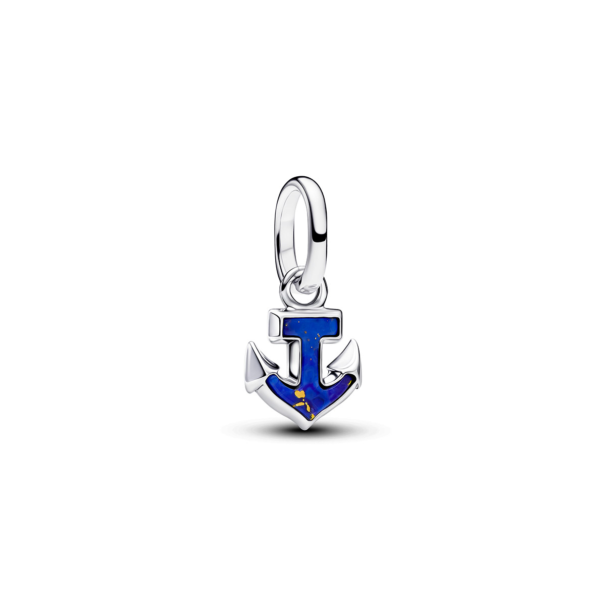 Pandora ME silver anchor charm with blue details 794610C01