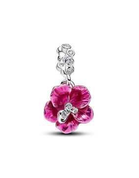 Pandora Moments pink hibiscus charm 794698C01