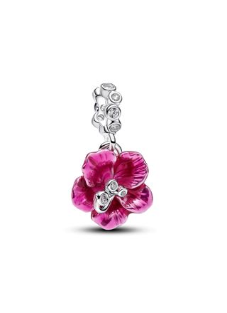 Pandora Moments pink hibiscus charm 794698C01