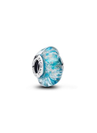 Pandora Moments wave-patterned murano glass charm 794701C01